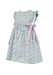 Lavender Liberty Floral Dress with Side Bows