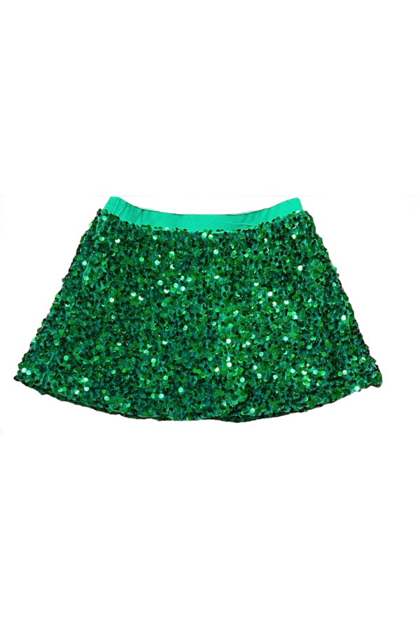 Sequin Skort Green
