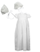 Cross Baptism Gown and Bonnet - Ivory Girl