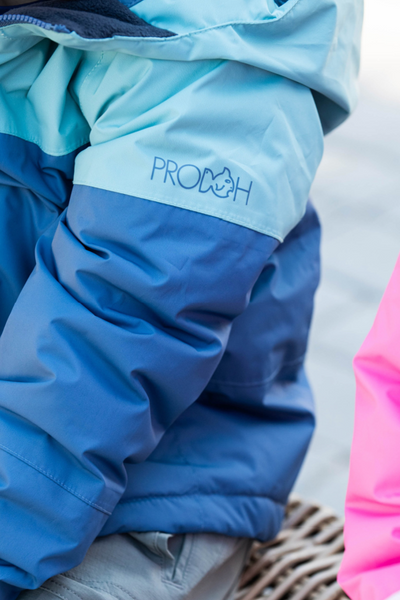 Pro Ski Jacket in Nile Blue and Moonlight Blue Colorblock