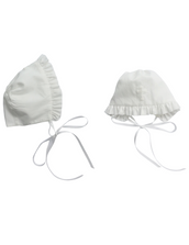 Cross Baptism Gown and Bonnet - Ivory Girl