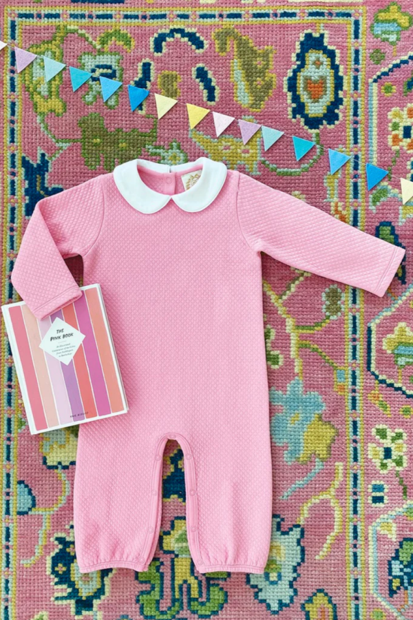 Poppy Dell Playsuit Quilted Hamptons Hot Pink