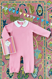 Poppy Dell Playsuit Quilted Hamptons Hot Pink