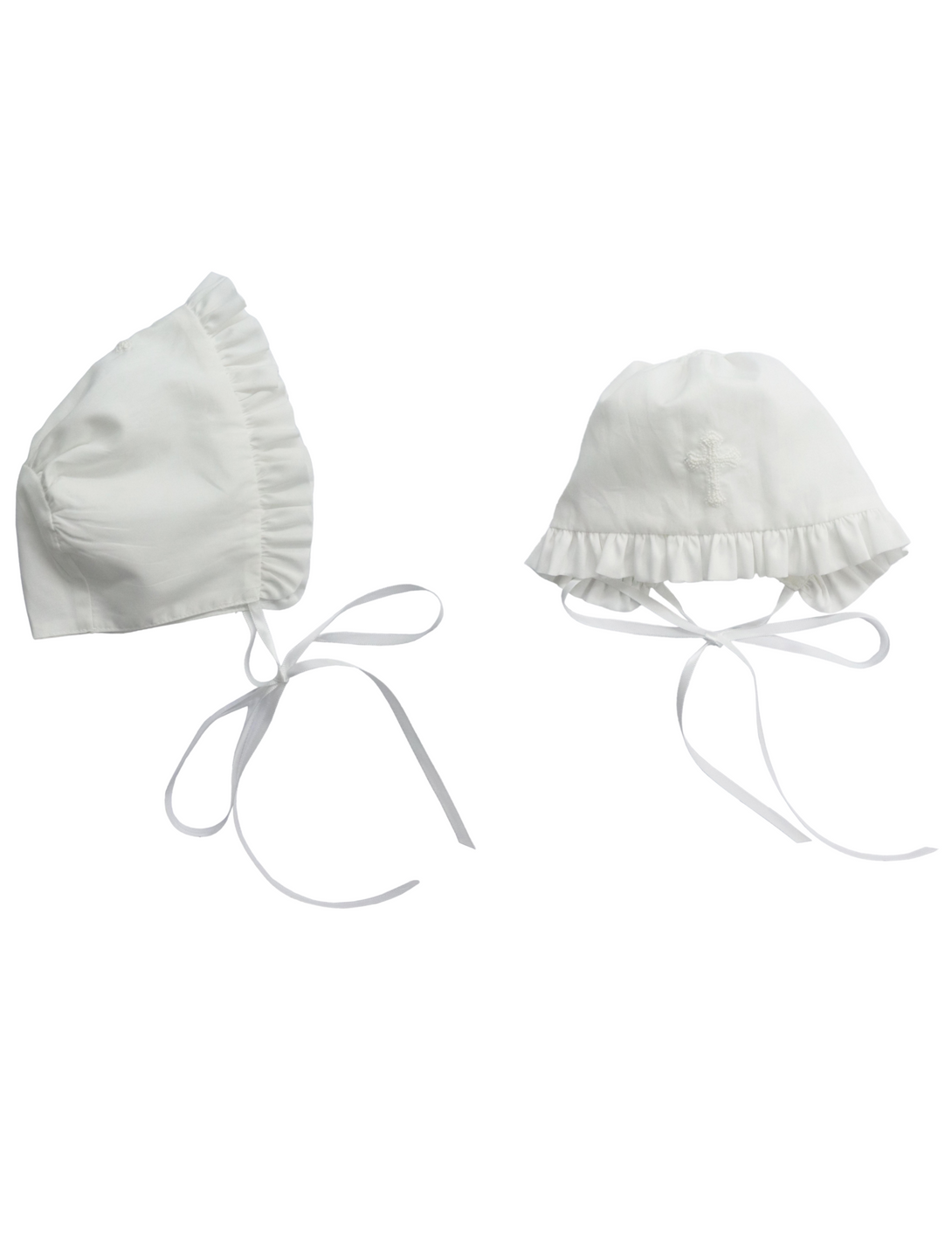 Cross Baptism Gown and Cap - Ivory Boy
