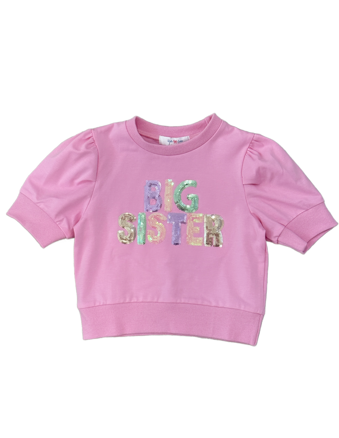 Big Sister Sequin Short Puff Sleeve