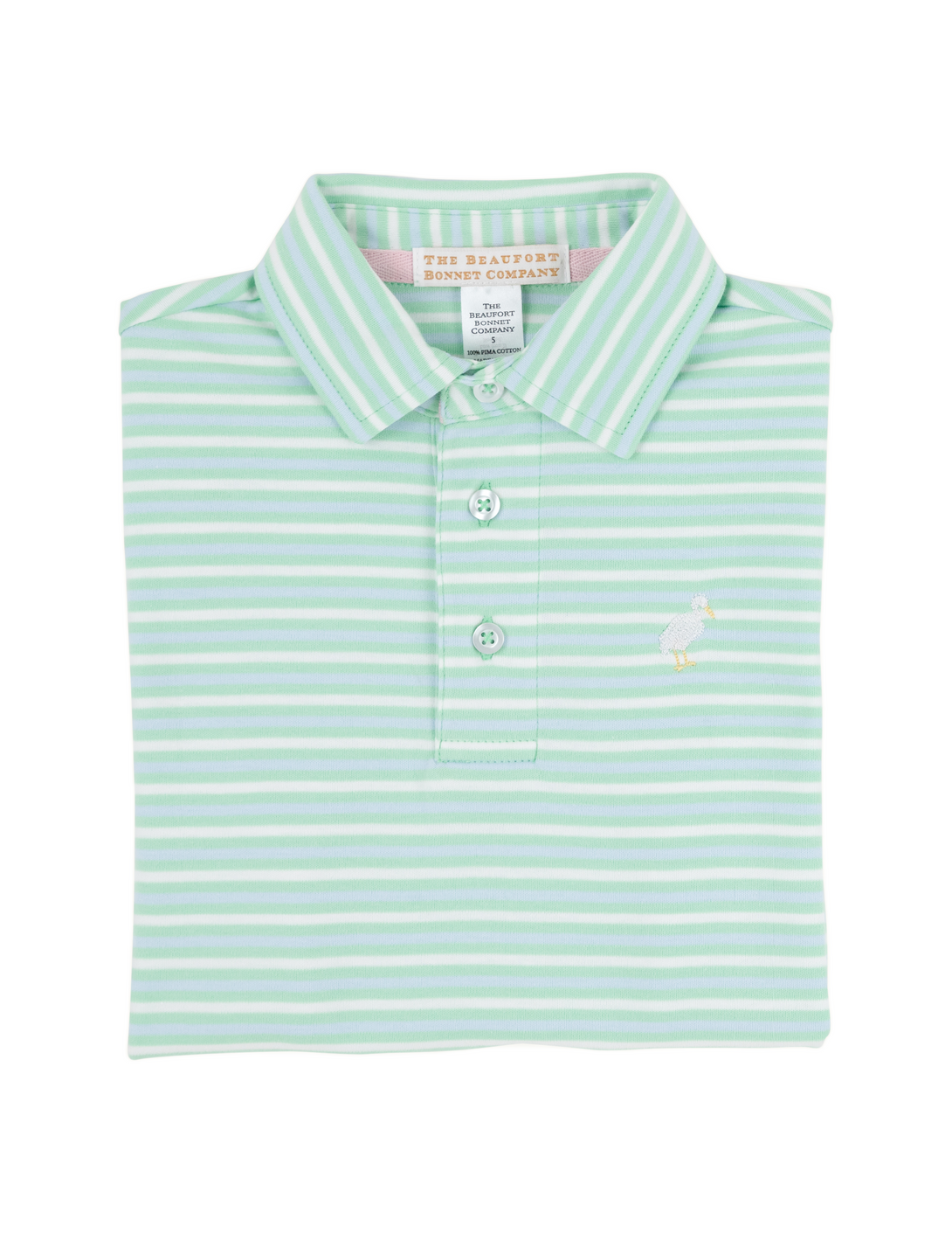 Prim and Proper Polo Sumner County Stripe Grace Bay Green Multicolor