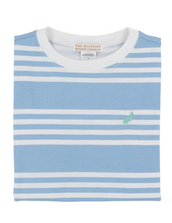 Saddle Ridge Carter Crewneck Sarasota Sky Worth Avenue White