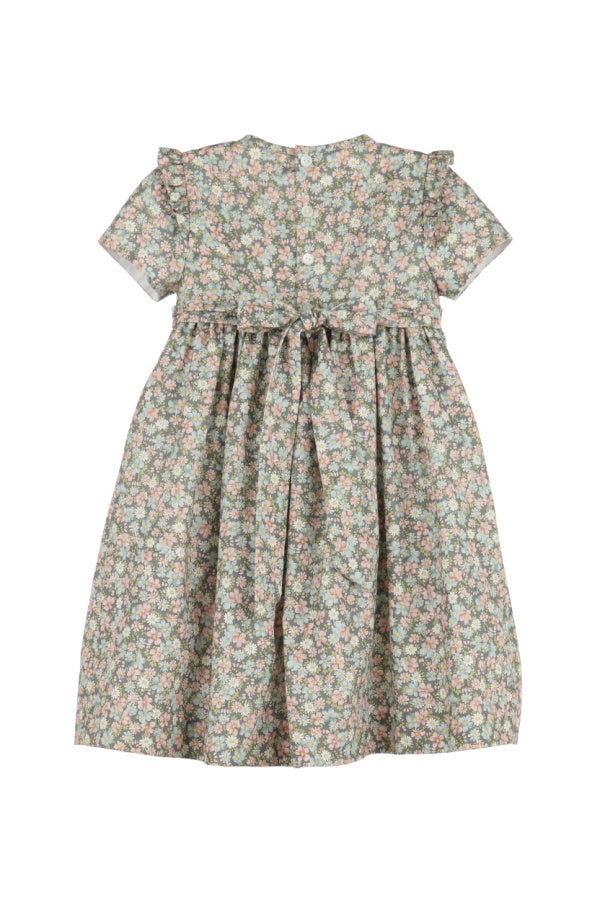 Forest Green Floral Dress