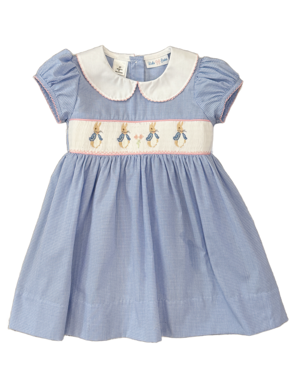 Rose Peter Rabbit Smocked Waist Dress