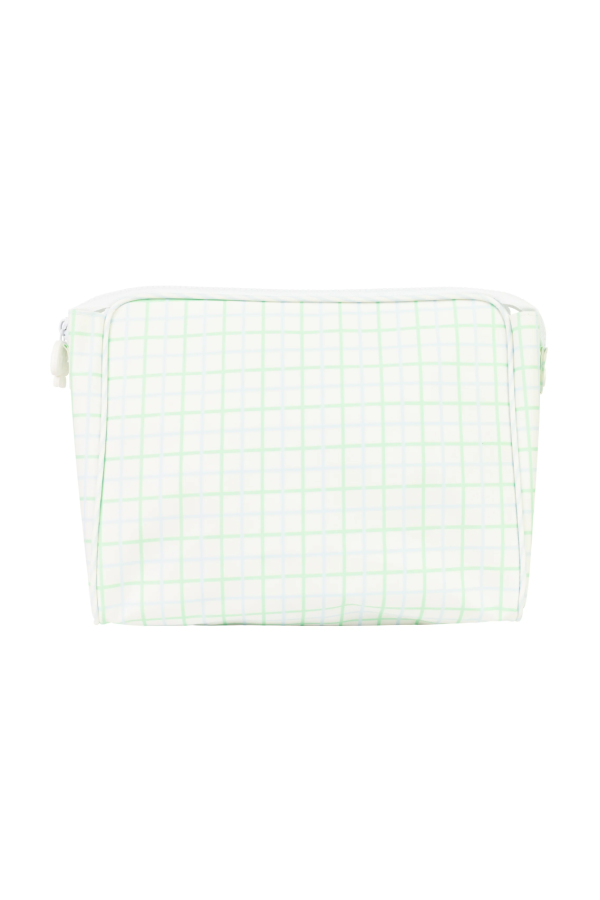 The Go Bag - Blue and Green Windowpane