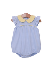 Genevieve Bubble - Light Blue Stripe & Yellow