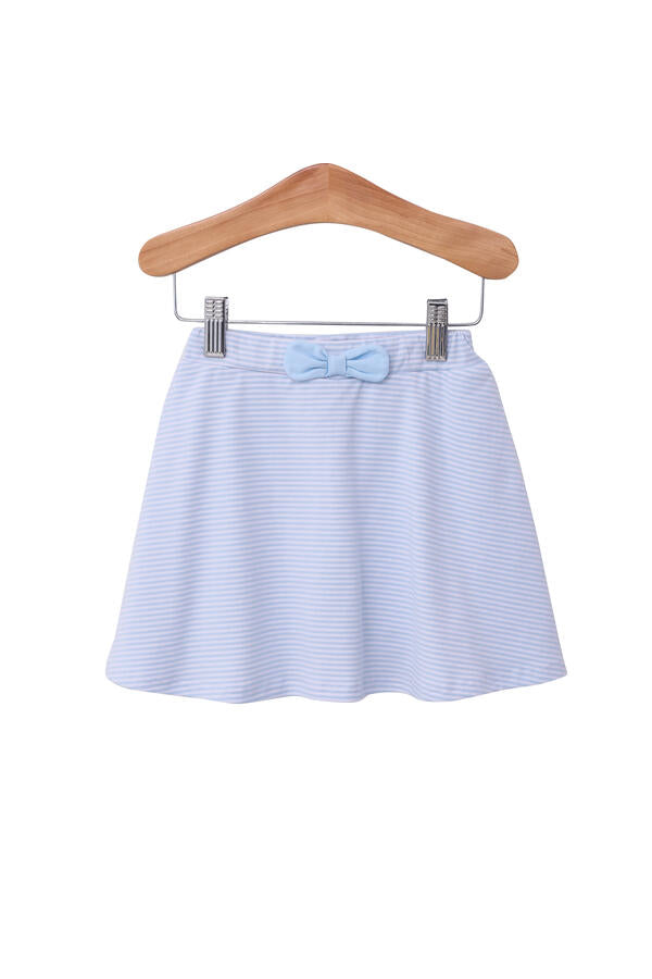 Suzy Skort in Light Blue Stripe