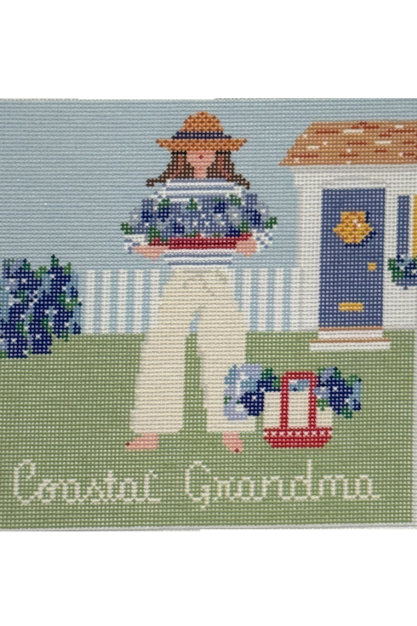 Coastal Grandma Needlepoint Canvas JV147