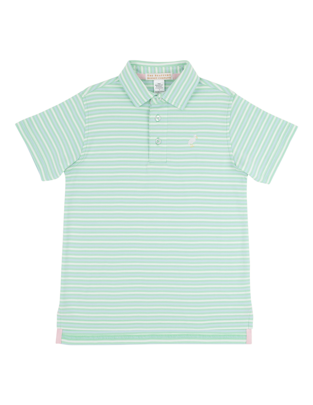 Prim and Proper Polo Sumner County Stripe Grace Bay Green Multicolor