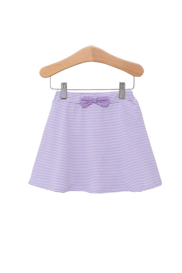 Suzy Skort in Lavender Stripe