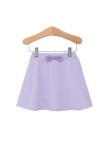 Suzy Skort in Lavender Stripe