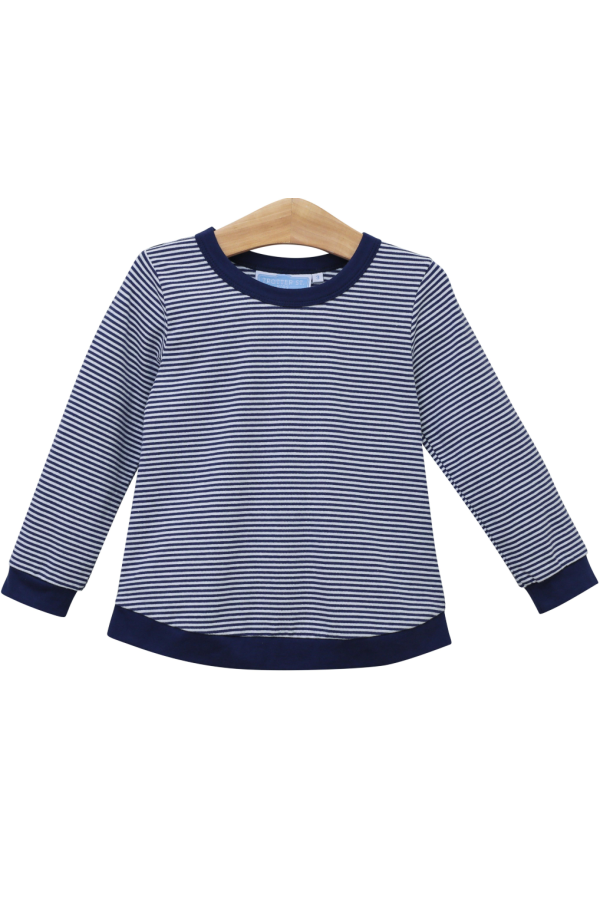 Reagan Top Navy Stripe