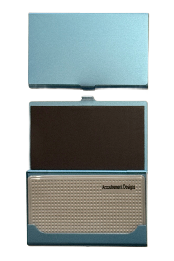 Bead and Needle Case - Metallic Blue