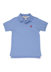 Prim and Proper Polo Short Sleeve in Barbados Blue