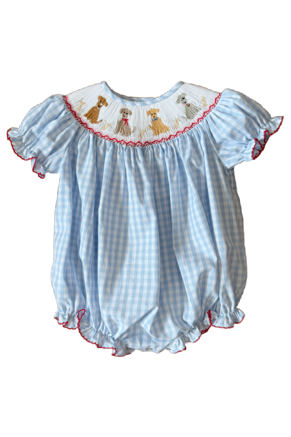 Pups Smocked Bishop Bubble