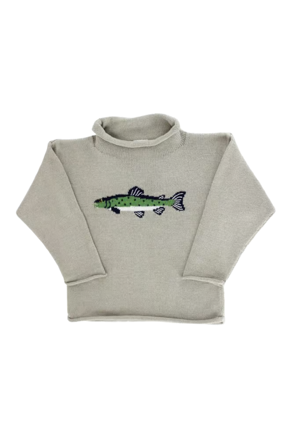 Roll Neck Sweater Trout on Stone