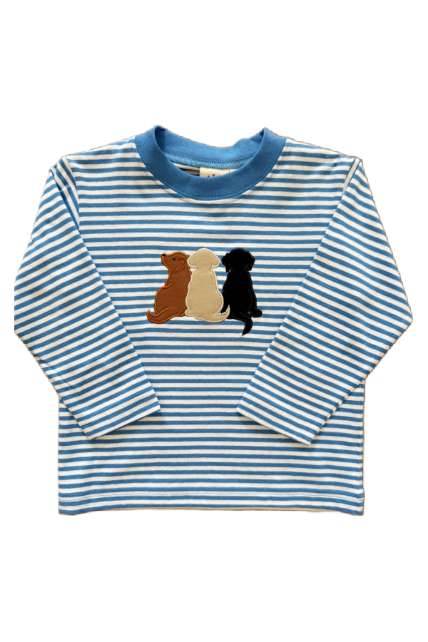 Three Labs Sitting Long Sleeve T-Shirt