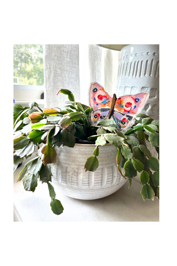 Butterfly Acrylic Plant Stick