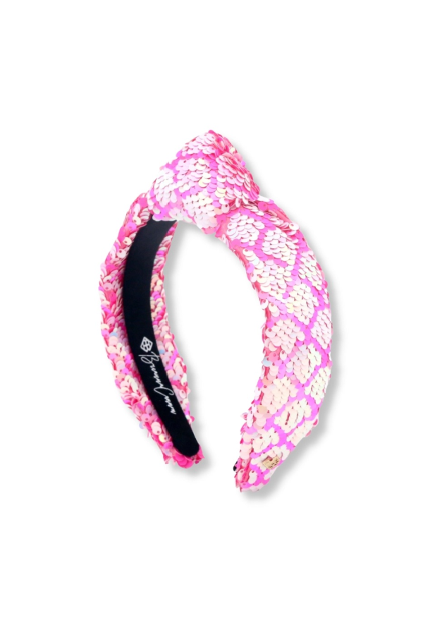 Pink Iridescent Sequin Child Headband