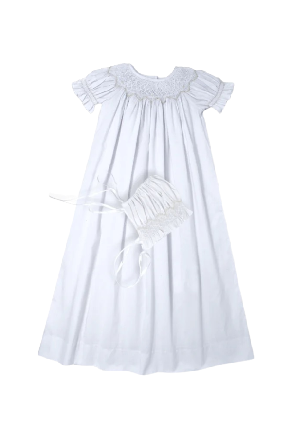 Rosebud Daygown Set in White