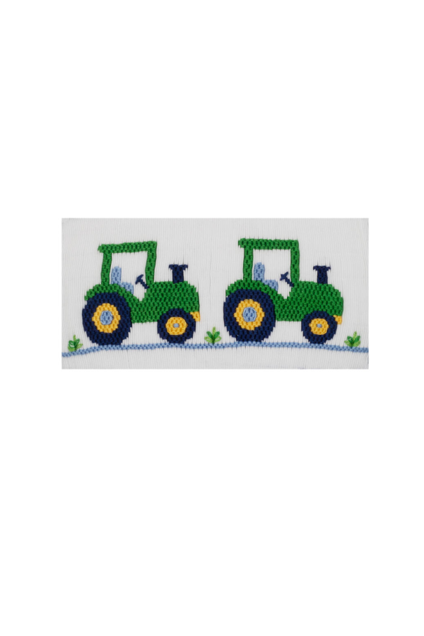 Tractor Smocked Navy Blue Boy's T-shirt