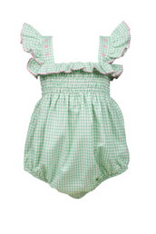 Rosemary Bubble - Green and White Check