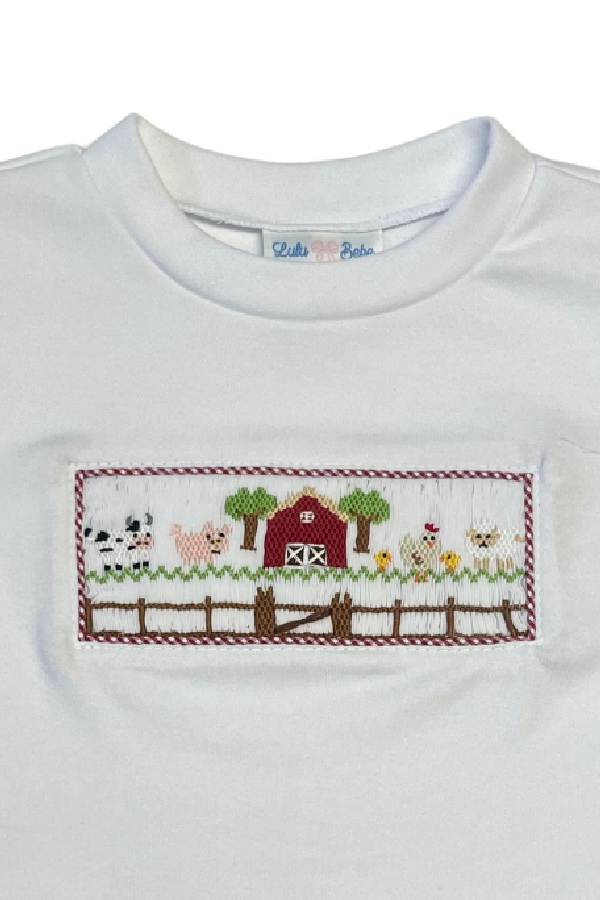 Tom Short Sleeve Farm Smocked T-Shirt