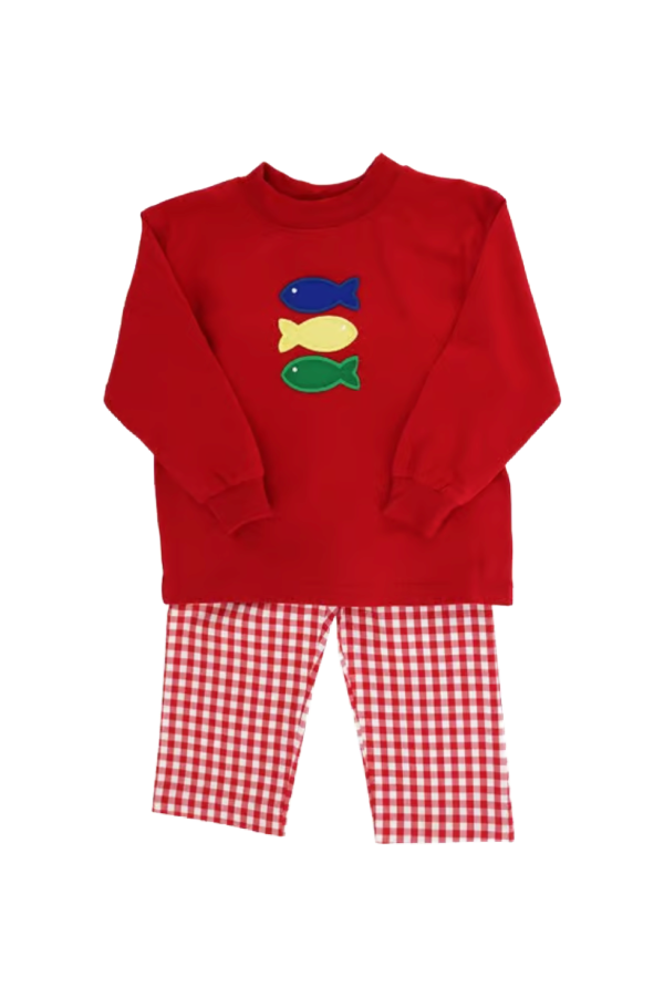 Fish Trio Boy Pant Set