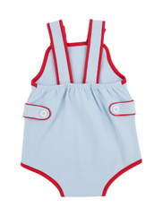 Skipper Sunsuit Pima Buckhead Blue Richmond Red