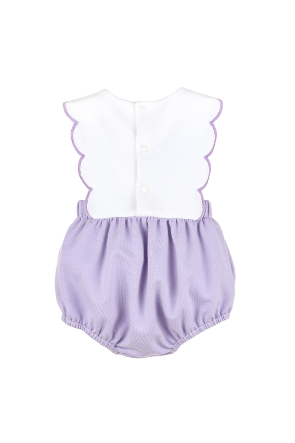 New Classic's Knit Scallop Overall Lilac