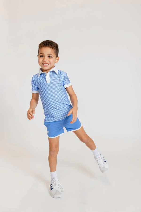 Retro Sky Blue Super Short