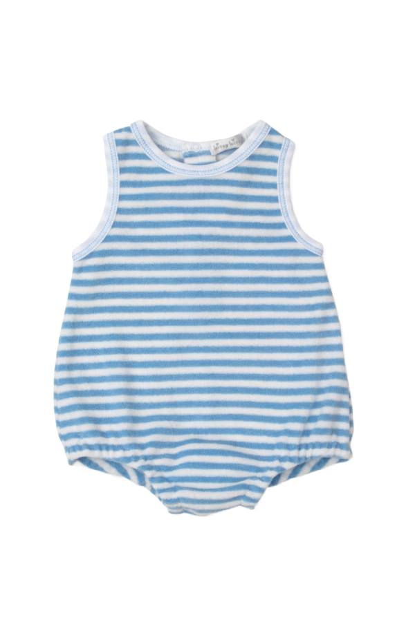 Cabana Stripe Blue Terry Bubble