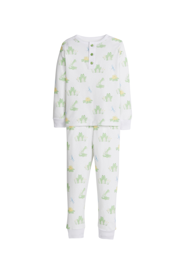 Blue Leap Frogs Boy Printed Jammies