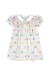 Breccan Dress in Party Time Balloon Plaid