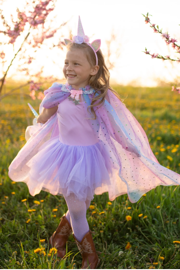 Rainbow Unicorn Cape with Headband