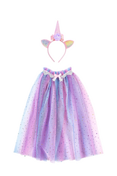 Rainbow Unicorn Cape with Headband