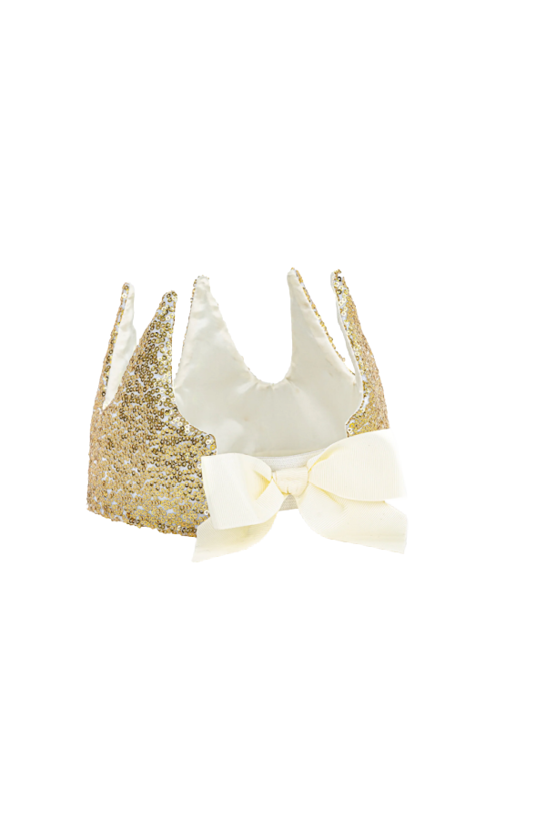 Gracious Gold Sequins Crown