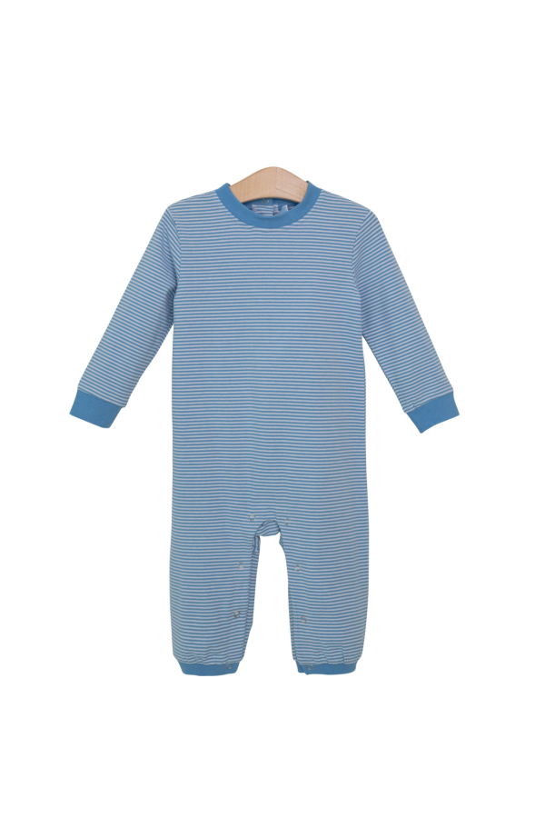 Miller Romper Cornflower Blue Stripe