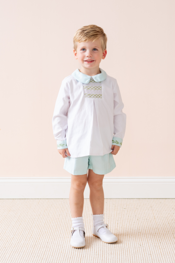 Evergreen Long Sleeve Boy Short Set