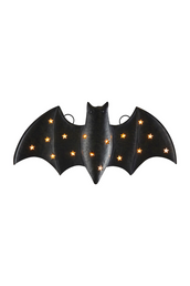 Light Up Metal Bat Decor