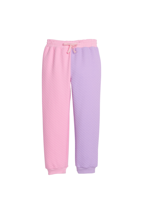 Color Block Jogger - Pink & Lilac