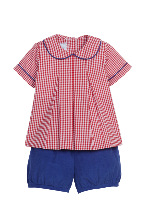 Carson Short Set Red Gingham