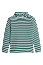 Striped Turtleneck Hunter Green