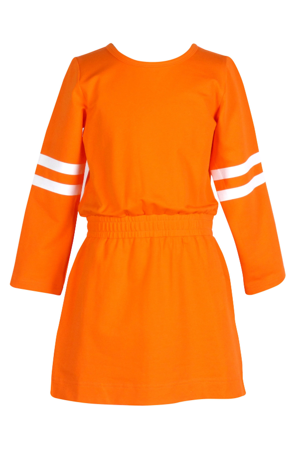 Game Day Glitter Dress Orange