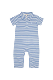 Sir Proper's Romper with Pants Barbados Blue Stripe